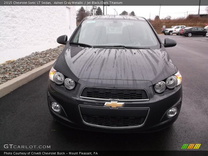 Ashen Gray Metallic / Jet Black/Dark Titanium 2015 Chevrolet Sonic LT Sedan