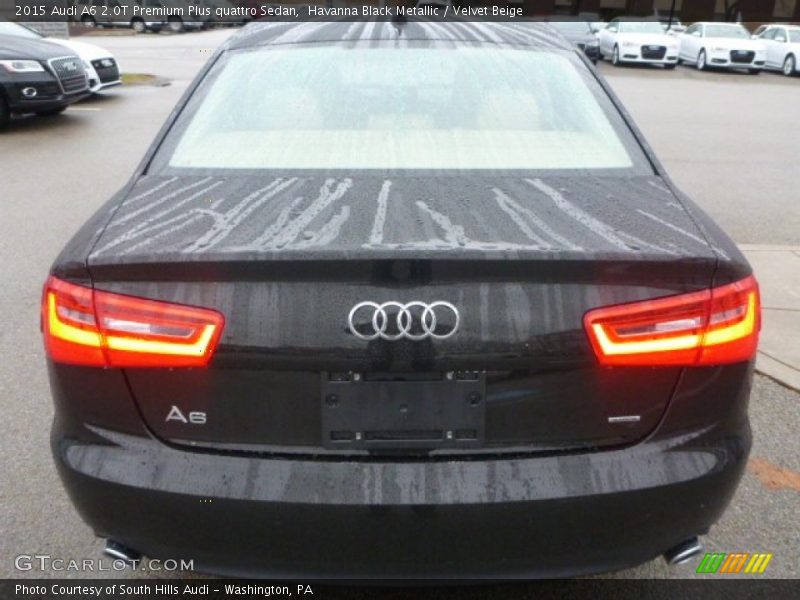 Havanna Black Metallic / Velvet Beige 2015 Audi A6 2.0T Premium Plus quattro Sedan