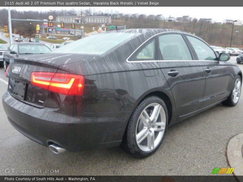 Havanna Black Metallic / Velvet Beige 2015 Audi A6 2.0T Premium Plus quattro Sedan