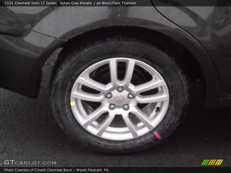 Ashen Gray Metallic / Jet Black/Dark Titanium 2015 Chevrolet Sonic LT Sedan