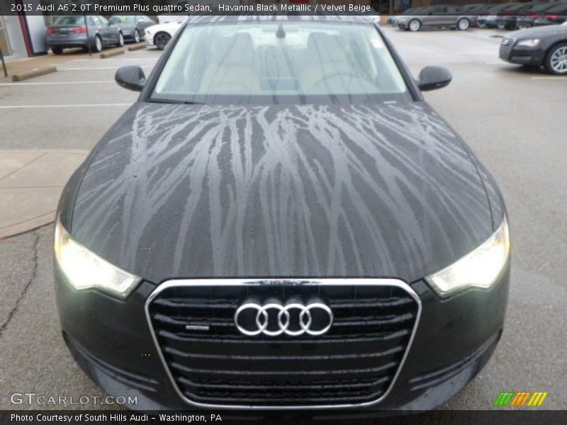 Havanna Black Metallic / Velvet Beige 2015 Audi A6 2.0T Premium Plus quattro Sedan