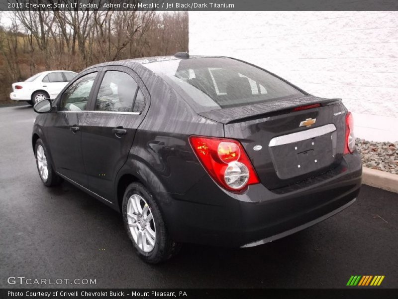 Ashen Gray Metallic / Jet Black/Dark Titanium 2015 Chevrolet Sonic LT Sedan
