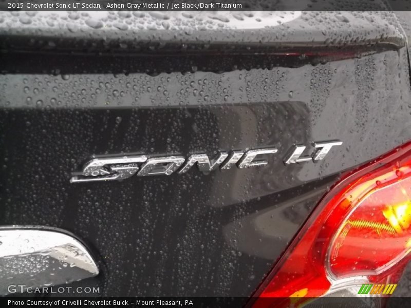 Ashen Gray Metallic / Jet Black/Dark Titanium 2015 Chevrolet Sonic LT Sedan