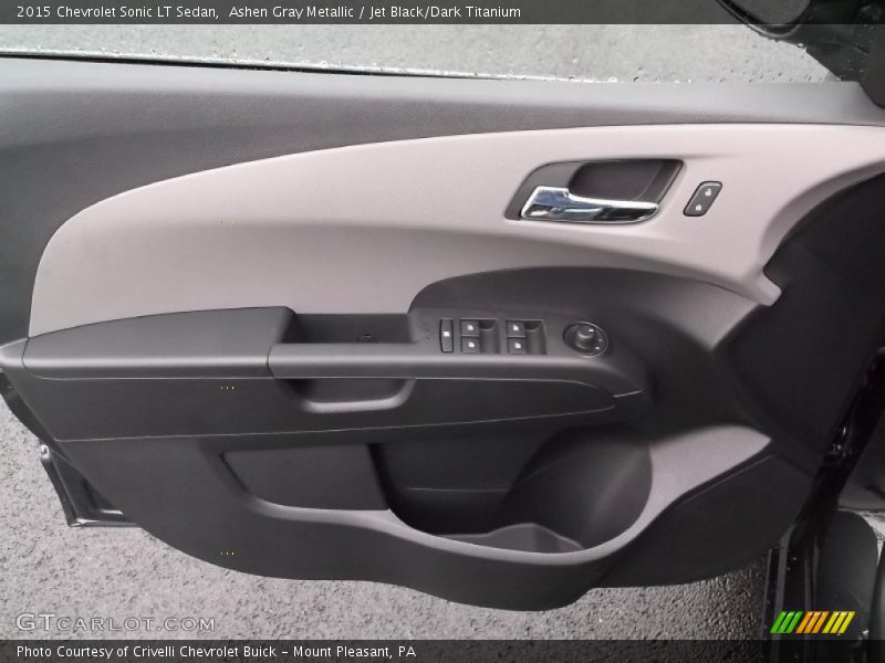 Ashen Gray Metallic / Jet Black/Dark Titanium 2015 Chevrolet Sonic LT Sedan