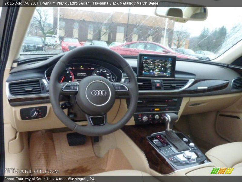 Havanna Black Metallic / Velvet Beige 2015 Audi A6 2.0T Premium Plus quattro Sedan
