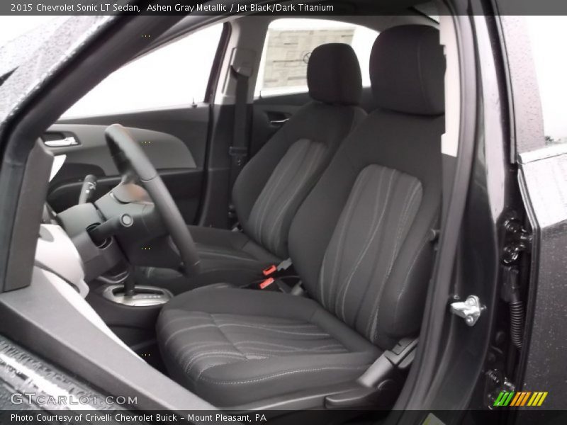 Ashen Gray Metallic / Jet Black/Dark Titanium 2015 Chevrolet Sonic LT Sedan