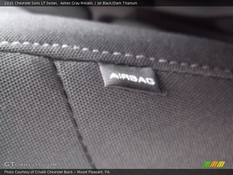 Ashen Gray Metallic / Jet Black/Dark Titanium 2015 Chevrolet Sonic LT Sedan