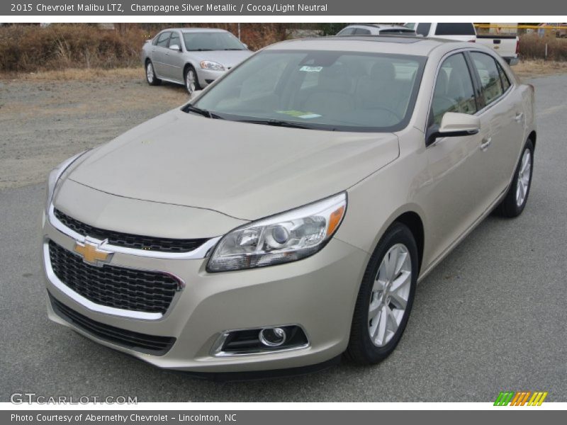 Champagne Silver Metallic / Cocoa/Light Neutral 2015 Chevrolet Malibu LTZ