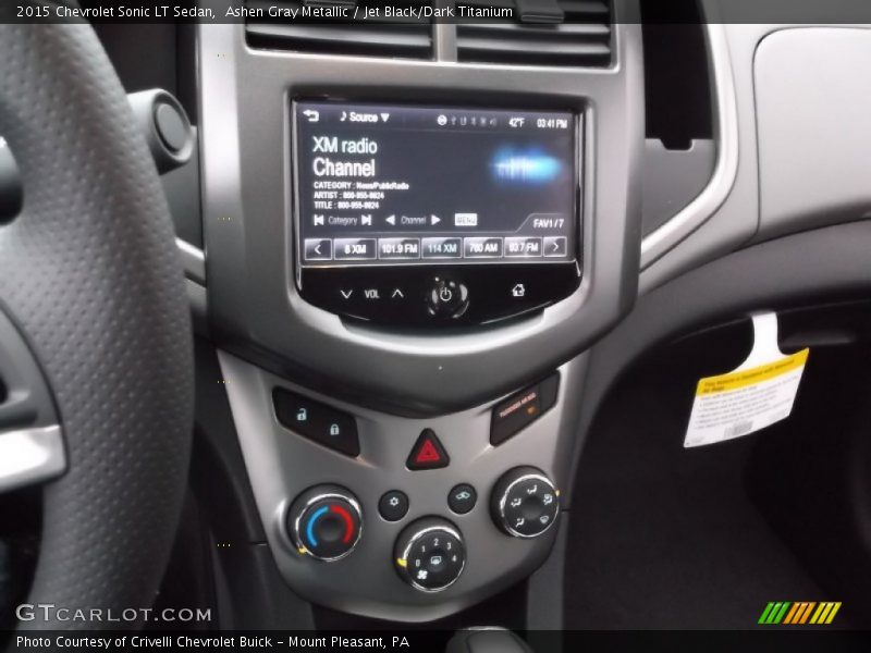 Ashen Gray Metallic / Jet Black/Dark Titanium 2015 Chevrolet Sonic LT Sedan