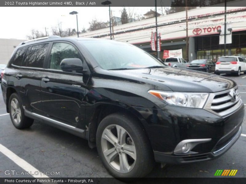 Black / Ash 2012 Toyota Highlander Limited 4WD