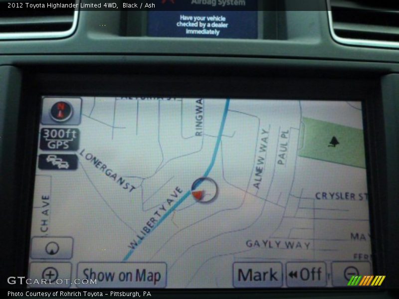 Black / Ash 2012 Toyota Highlander Limited 4WD