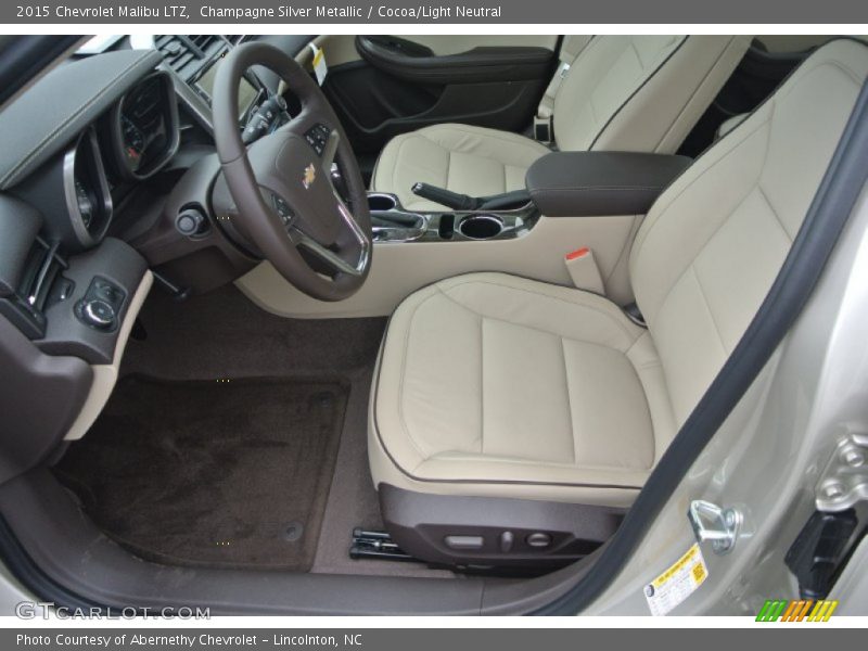 Champagne Silver Metallic / Cocoa/Light Neutral 2015 Chevrolet Malibu LTZ
