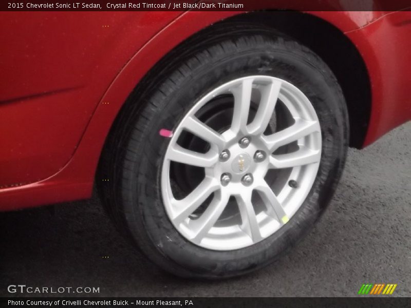 Crystal Red Tintcoat / Jet Black/Dark Titanium 2015 Chevrolet Sonic LT Sedan