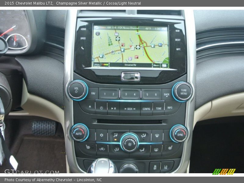 Champagne Silver Metallic / Cocoa/Light Neutral 2015 Chevrolet Malibu LTZ