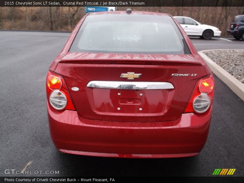 Crystal Red Tintcoat / Jet Black/Dark Titanium 2015 Chevrolet Sonic LT Sedan