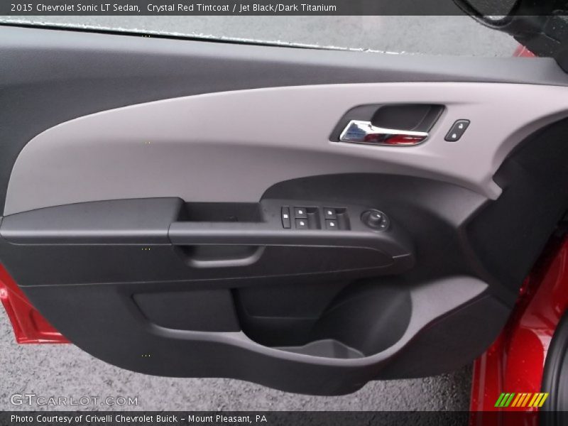 Crystal Red Tintcoat / Jet Black/Dark Titanium 2015 Chevrolet Sonic LT Sedan
