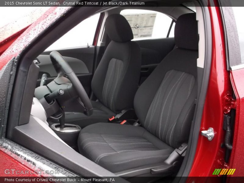 Crystal Red Tintcoat / Jet Black/Dark Titanium 2015 Chevrolet Sonic LT Sedan