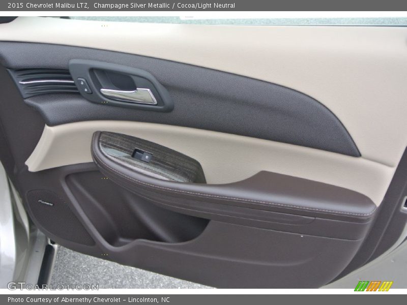 Champagne Silver Metallic / Cocoa/Light Neutral 2015 Chevrolet Malibu LTZ
