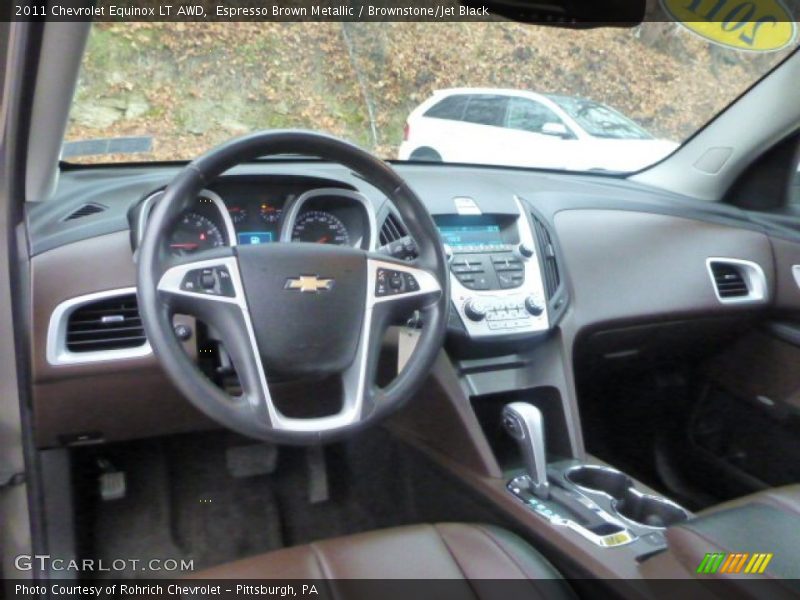 Espresso Brown Metallic / Brownstone/Jet Black 2011 Chevrolet Equinox LT AWD