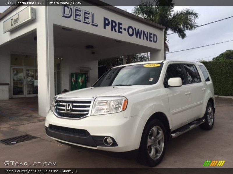 Taffeta White / Gray 2012 Honda Pilot EX-L