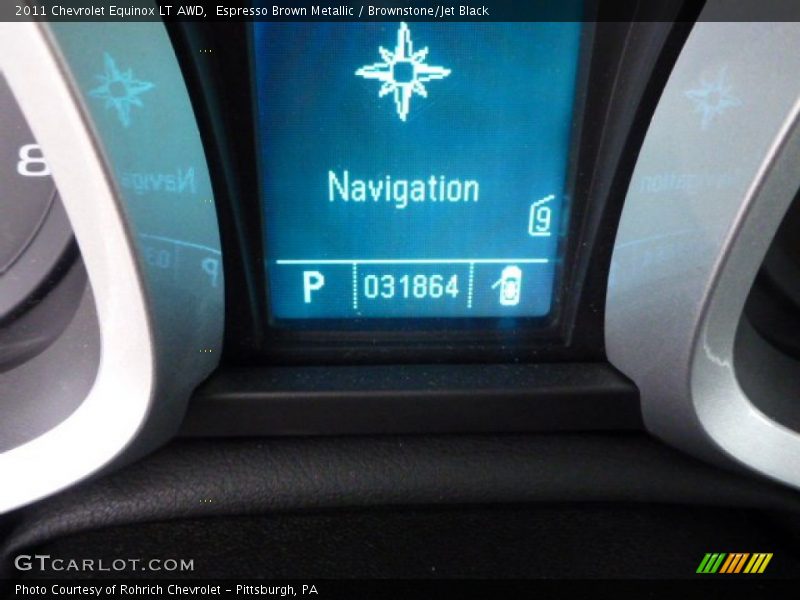 Espresso Brown Metallic / Brownstone/Jet Black 2011 Chevrolet Equinox LT AWD
