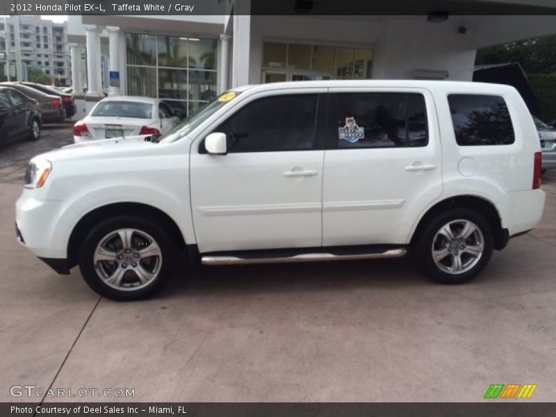 Taffeta White / Gray 2012 Honda Pilot EX-L