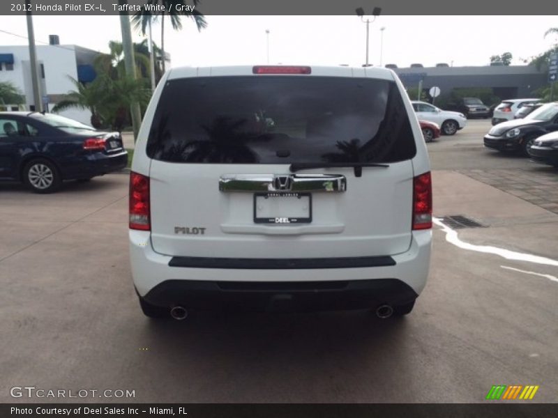 Taffeta White / Gray 2012 Honda Pilot EX-L
