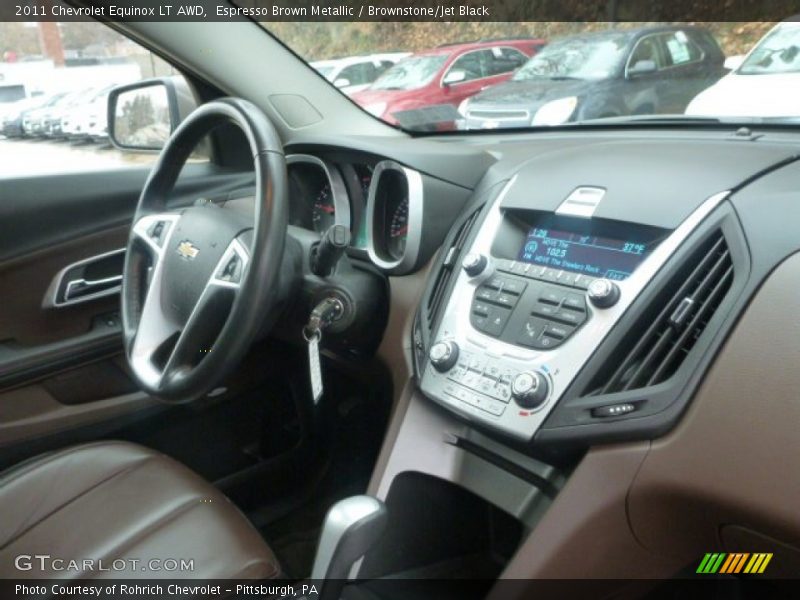 Espresso Brown Metallic / Brownstone/Jet Black 2011 Chevrolet Equinox LT AWD