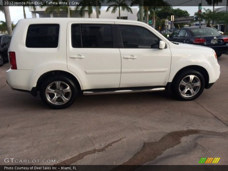 Taffeta White / Gray 2012 Honda Pilot EX-L