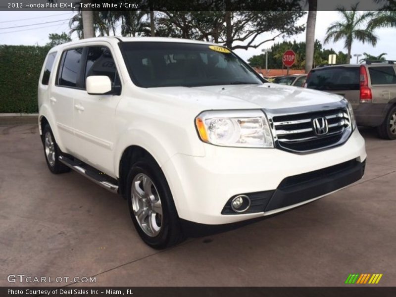 Taffeta White / Gray 2012 Honda Pilot EX-L