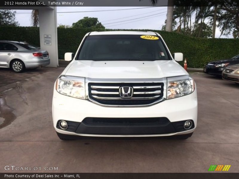 Taffeta White / Gray 2012 Honda Pilot EX-L
