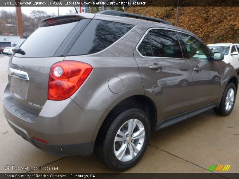 Espresso Brown Metallic / Brownstone/Jet Black 2011 Chevrolet Equinox LT AWD