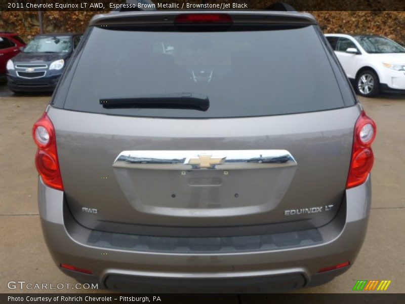 Espresso Brown Metallic / Brownstone/Jet Black 2011 Chevrolet Equinox LT AWD