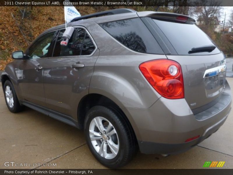 Espresso Brown Metallic / Brownstone/Jet Black 2011 Chevrolet Equinox LT AWD