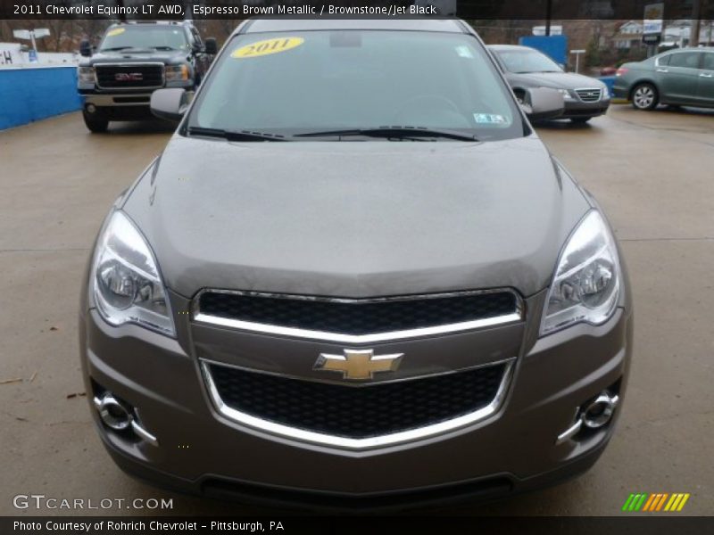 Espresso Brown Metallic / Brownstone/Jet Black 2011 Chevrolet Equinox LT AWD