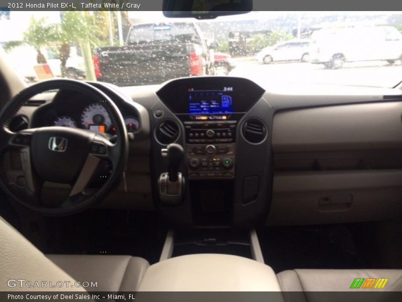 Taffeta White / Gray 2012 Honda Pilot EX-L