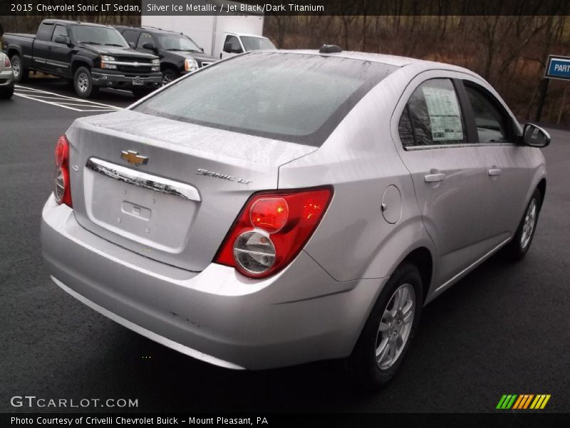 Silver Ice Metallic / Jet Black/Dark Titanium 2015 Chevrolet Sonic LT Sedan