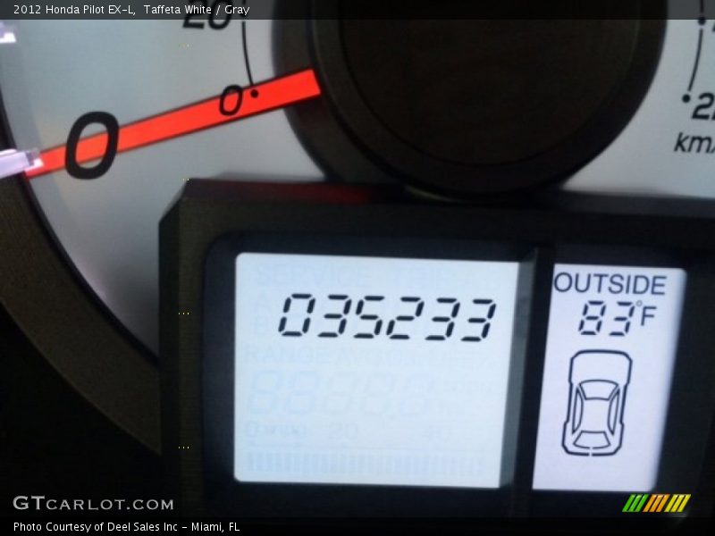 Taffeta White / Gray 2012 Honda Pilot EX-L