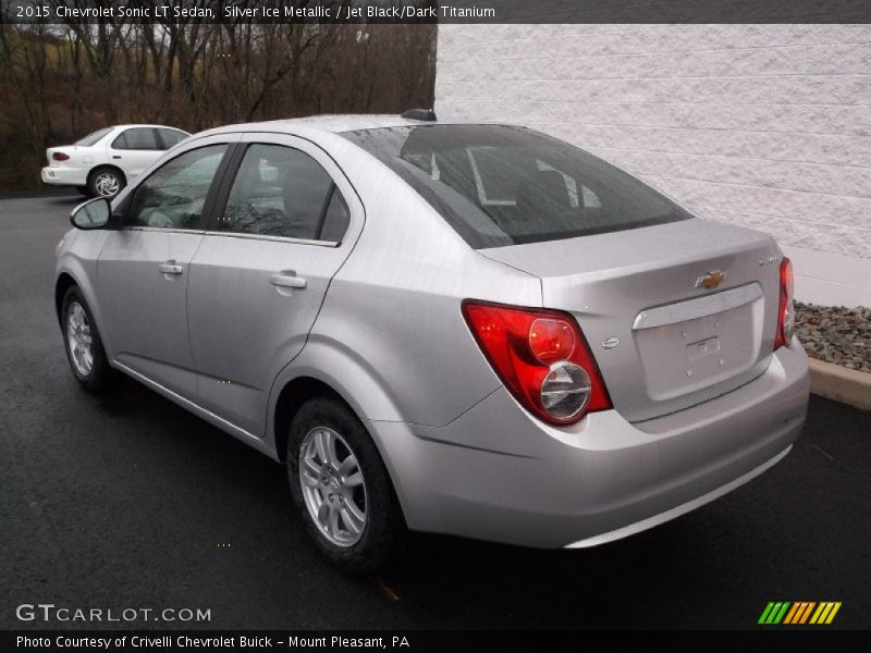 Silver Ice Metallic / Jet Black/Dark Titanium 2015 Chevrolet Sonic LT Sedan