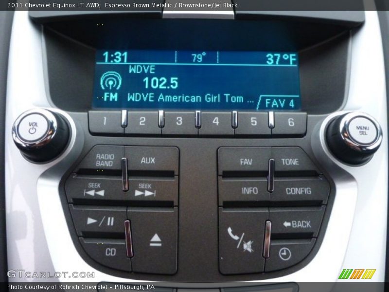 Espresso Brown Metallic / Brownstone/Jet Black 2011 Chevrolet Equinox LT AWD