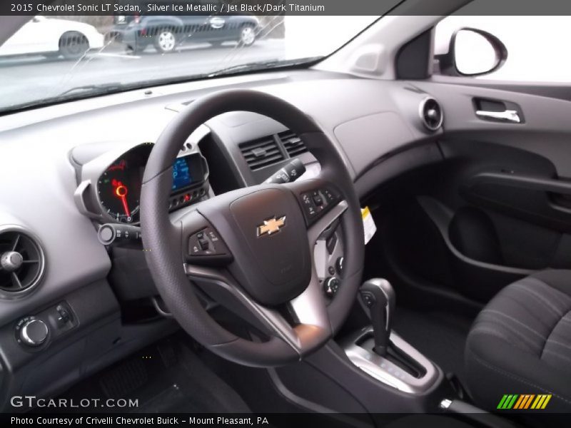 Silver Ice Metallic / Jet Black/Dark Titanium 2015 Chevrolet Sonic LT Sedan