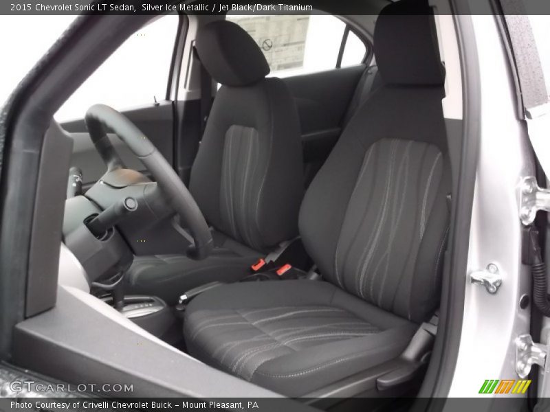 Silver Ice Metallic / Jet Black/Dark Titanium 2015 Chevrolet Sonic LT Sedan