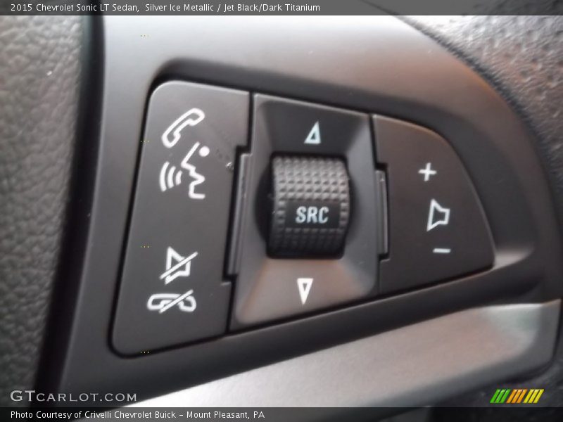 Silver Ice Metallic / Jet Black/Dark Titanium 2015 Chevrolet Sonic LT Sedan