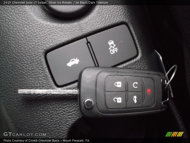 Silver Ice Metallic / Jet Black/Dark Titanium 2015 Chevrolet Sonic LT Sedan