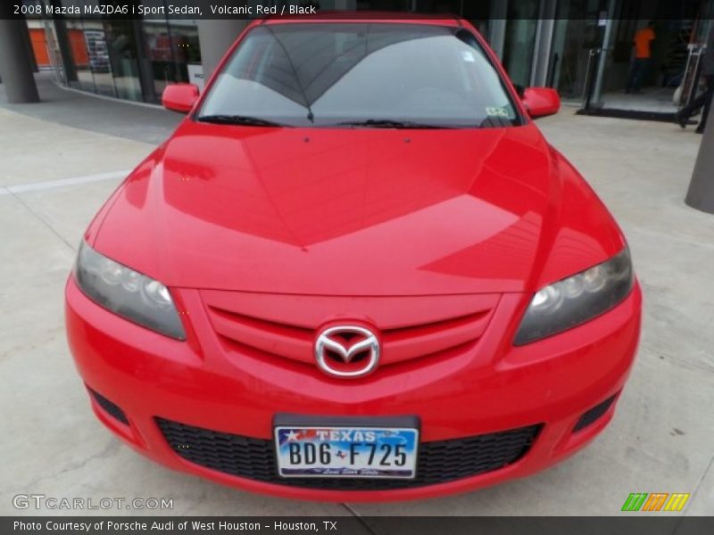 Volcanic Red / Black 2008 Mazda MAZDA6 i Sport Sedan