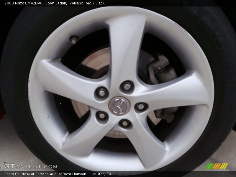 Volcanic Red / Black 2008 Mazda MAZDA6 i Sport Sedan