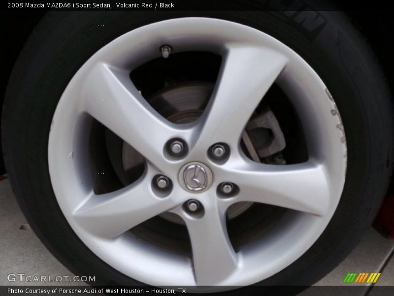 Volcanic Red / Black 2008 Mazda MAZDA6 i Sport Sedan