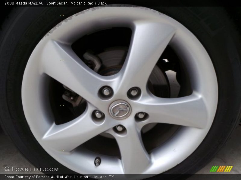 Volcanic Red / Black 2008 Mazda MAZDA6 i Sport Sedan