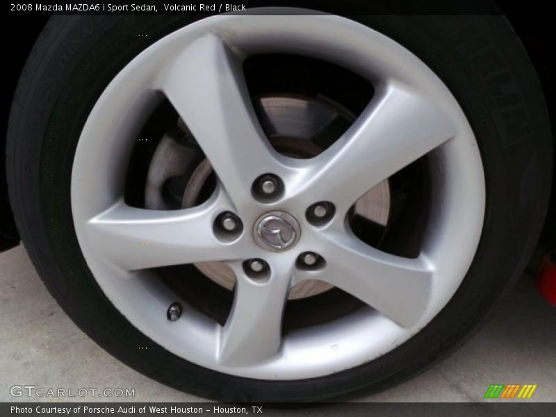 Volcanic Red / Black 2008 Mazda MAZDA6 i Sport Sedan