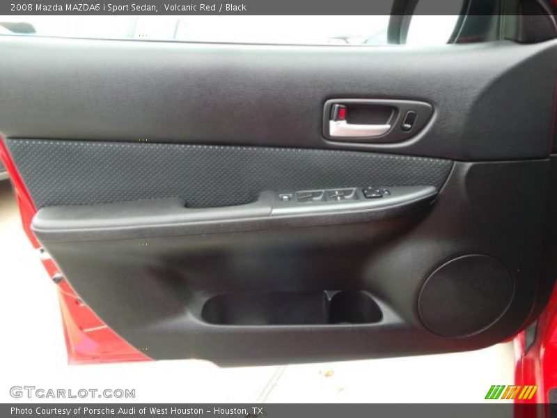 Volcanic Red / Black 2008 Mazda MAZDA6 i Sport Sedan